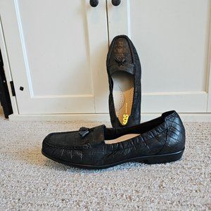 SAS Hope Slip On Loafer Black Croc Sz 10.5 Never Worn!